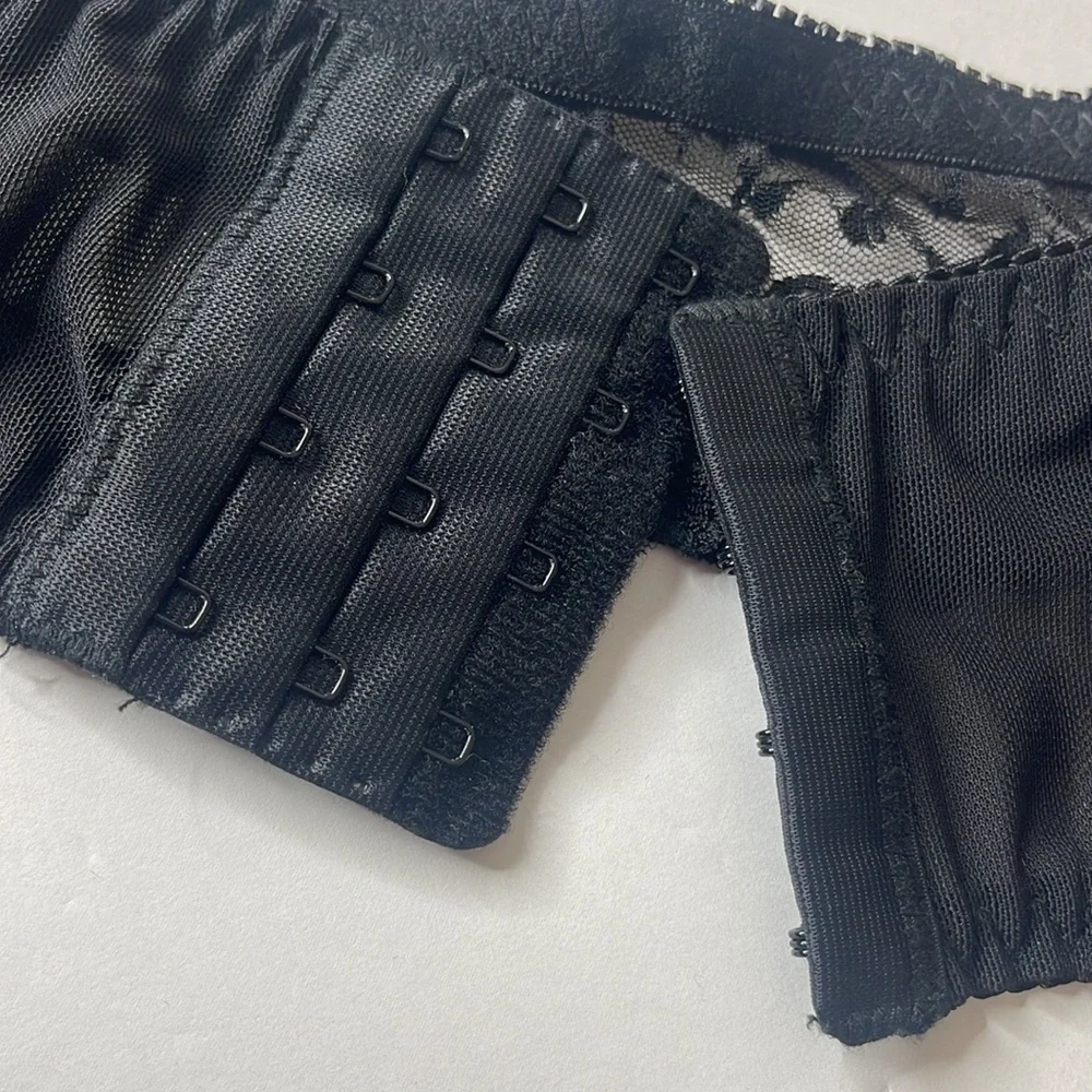 Lane Bryant Intimates Black Lace Garter Belt 14/16 XL